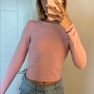 Baby Pink Long Sleeve Top
